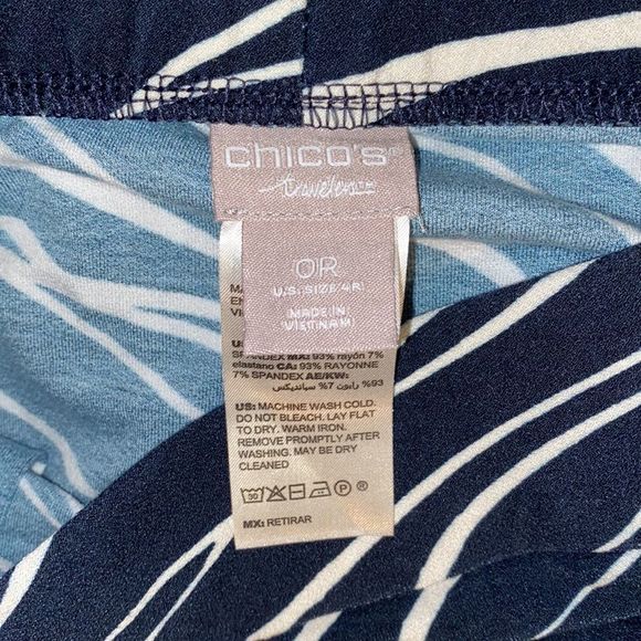 Chico’s Travelers Zebra Print Pants Size 0 - Picture 3 of 5